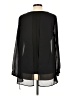 NY Collection 100% Polyester Black Long Sleeve Blouse Size L - photo 2