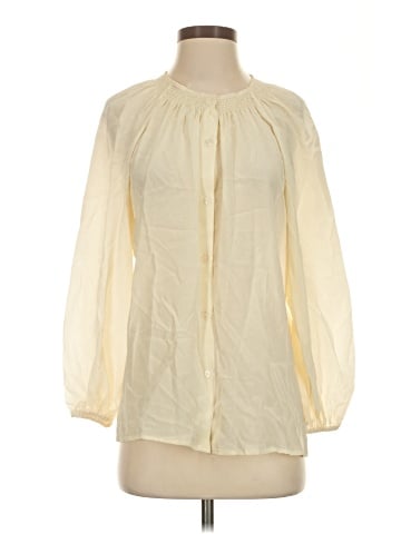 Tucker Long Sleeve Silk Top (view 1)