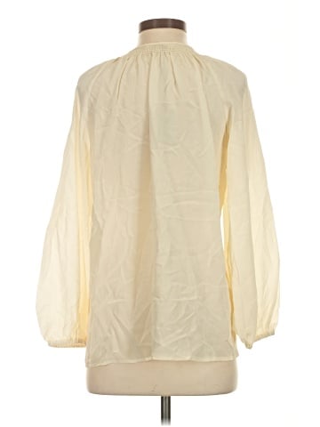 Tucker Long Sleeve Silk Top (view 2)