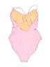 J.Crew Solid Pink One Piece Swimsuit Size 0 - photo 2