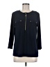 Anne Klein Blue 3/4 Sleeve Top Size M - photo 1