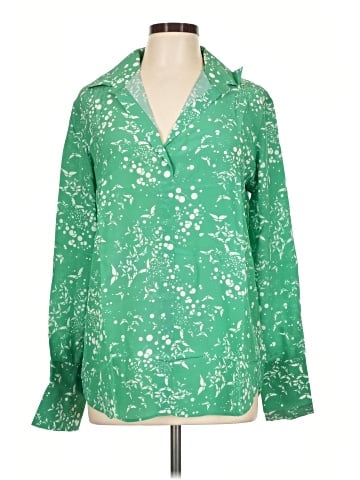 catherinegee Long Sleeve Silk Top (view 1)