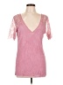 Pol Pink Short Sleeve Top Size L - photo 1