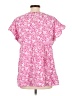 Emily Wonder Pink Short Sleeve Blouse Size L - photo 2