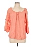 Adrienne Vittadini Orange 3/4 Sleeve Blouse Size L - photo 1