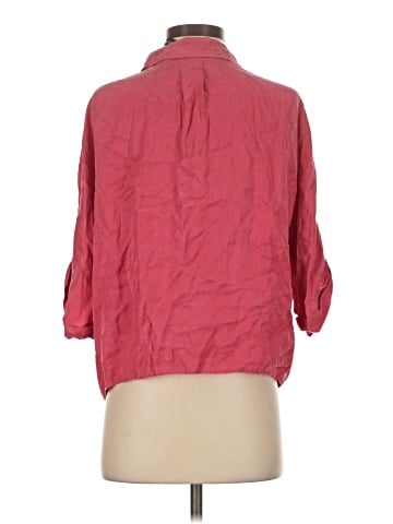 Zara 3/4 Sleeve Button-Down Shirt (view 2)