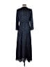 Free People 100% Polyester Polka Dots Blue Casual Dress Size XS - photo 2