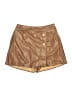 Promesa U.S.A. 100% Polyester Metallic Brown Skort Size S - photo 1