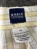 Basic Editions 100% Cotton Stripes Yellow Casual Pants Size 14 - photo 7