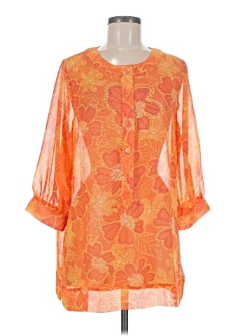 Susan Graver 3/4 Sleeve Blouse (view 1)