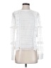 Aqua 100% Polyester White Ivory Long Sleeve Blouse Size S - photo 1