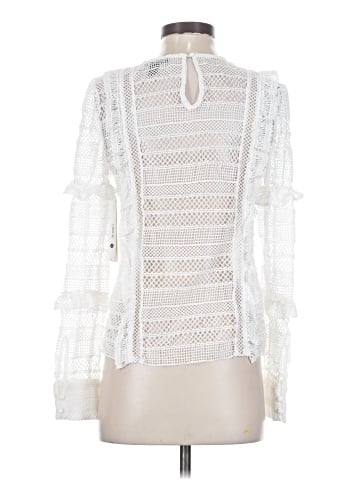 Aqua Long Sleeve Blouse (view 2)