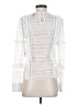 Aqua 100% Polyester White Ivory Long Sleeve Blouse Size S - photo 2
