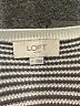 Ann Taylor LOFT Outlet 100% Cotton Stripes Gray Pullover Sweater Size S - photo 7