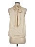 1.State 100% Polyester Ivory Sleeveless Blouse Size M - photo 2