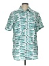 L.L.Bean Tropical Teal Short Sleeve Blouse Size L (tall) - photo 1