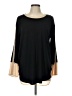 Lyssé Black Long Sleeve Blouse Size L - photo 1