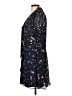 DKNY 100% Polyester Floral Black Blue Casual Dress Size 10 - photo 5