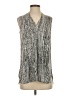 Nic + Zoe 100% Polyester Silver Sleeveless Blouse Size XS - photo 1