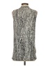 Nic + Zoe 100% Polyester Silver Sleeveless Blouse Size XS - photo 2