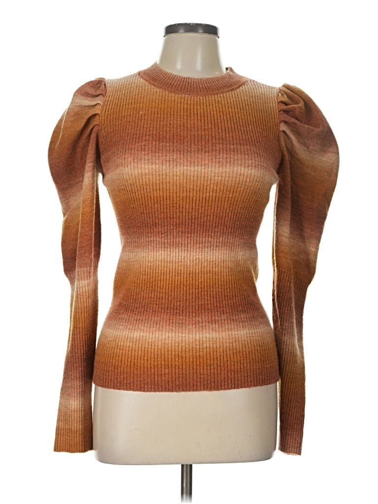 Pre-owned En Saison Pullover Sweater In Brown