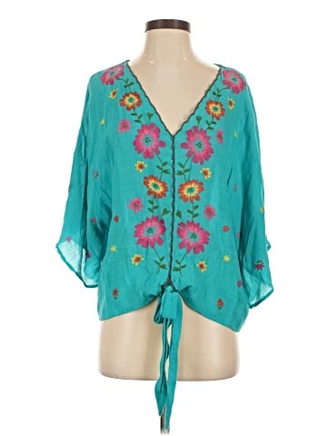 Umgee 3/4 Sleeve Blouse (view 1)