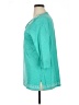 Talbots 100% Cotton Teal 3/4 Sleeve Top Size 1X - photo 5