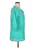 Talbots 100% Cotton Teal 3/4 Sleeve Top Size 1X - photo 4