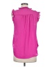 DKNY 100% Polyester Pink Sleeveless Blouse Size M - photo 2