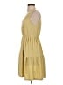 Caution to the Wind Solid Yellow Casual Dress Size S - photo 5