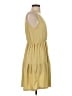 Caution to the Wind Solid Yellow Casual Dress Size S - photo 4