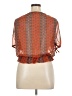 Guess 100% Polyester Orange Short Sleeve Blouse Size XL - photo 2