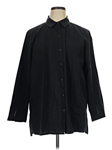 Eileen Fisher 3/4 Sleeve Button-Down Shirt (view 1)
