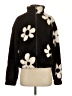 Thread & Supply 100% Polyester Floral Black Cardigan Size S - photo 1