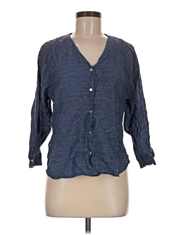 Fabindia 3/4 Sleeve Button-Down Shirt (view 1)