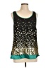 AB Studio 100% Polyester Teal Sleeveless Blouse Size L - photo 1