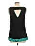 AB Studio 100% Polyester Teal Sleeveless Blouse Size L - photo 2