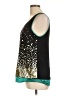 AB Studio 100% Polyester Teal Sleeveless Blouse Size L - photo 5