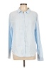 Dylan 100% Cotton Blue Long Sleeve Button-Down Shirt Size L - photo 1