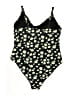Forever 21 Floral Black One Piece Swimsuit Size 2X - photo 2