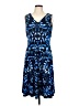 Anne Klein Graphic Blue Cocktail Dress Size 12 - photo 1