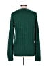 Saks Fifth Avenue Metallic Green Pullover Sweater Size L - photo 2