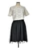 Weston Print White Gray Cocktail Dress Size L - photo 1