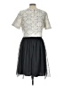 Weston Print White Gray Cocktail Dress Size L - photo 2