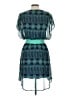 Alya 100% Polyester Print Teal Casual Dress Size L - photo 2