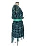 Alya 100% Polyester Print Teal Casual Dress Size L - photo 4