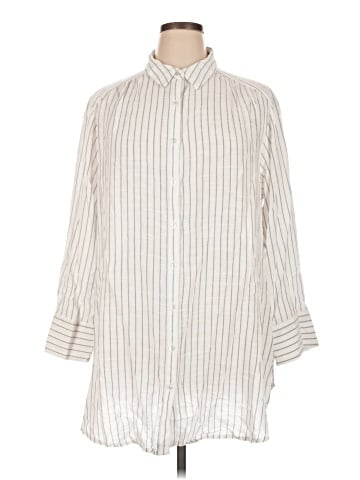 Jane and Delancey 3/4 Sleeve Button-Down Shirt (view 1)