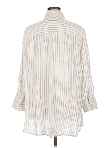 Jane and Delancey 3/4 Sleeve Button-Down Shirt (view 2)