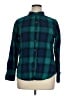 Chaps 100% Cotton Plaid Teal Long Sleeve Button-Down Shirt Size XL - photo 1