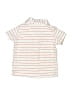 Carter's 100% Cotton Stripes Ivory Short Sleeve Button-Down Shirt 9-12 MO / 12 MO - photo 2